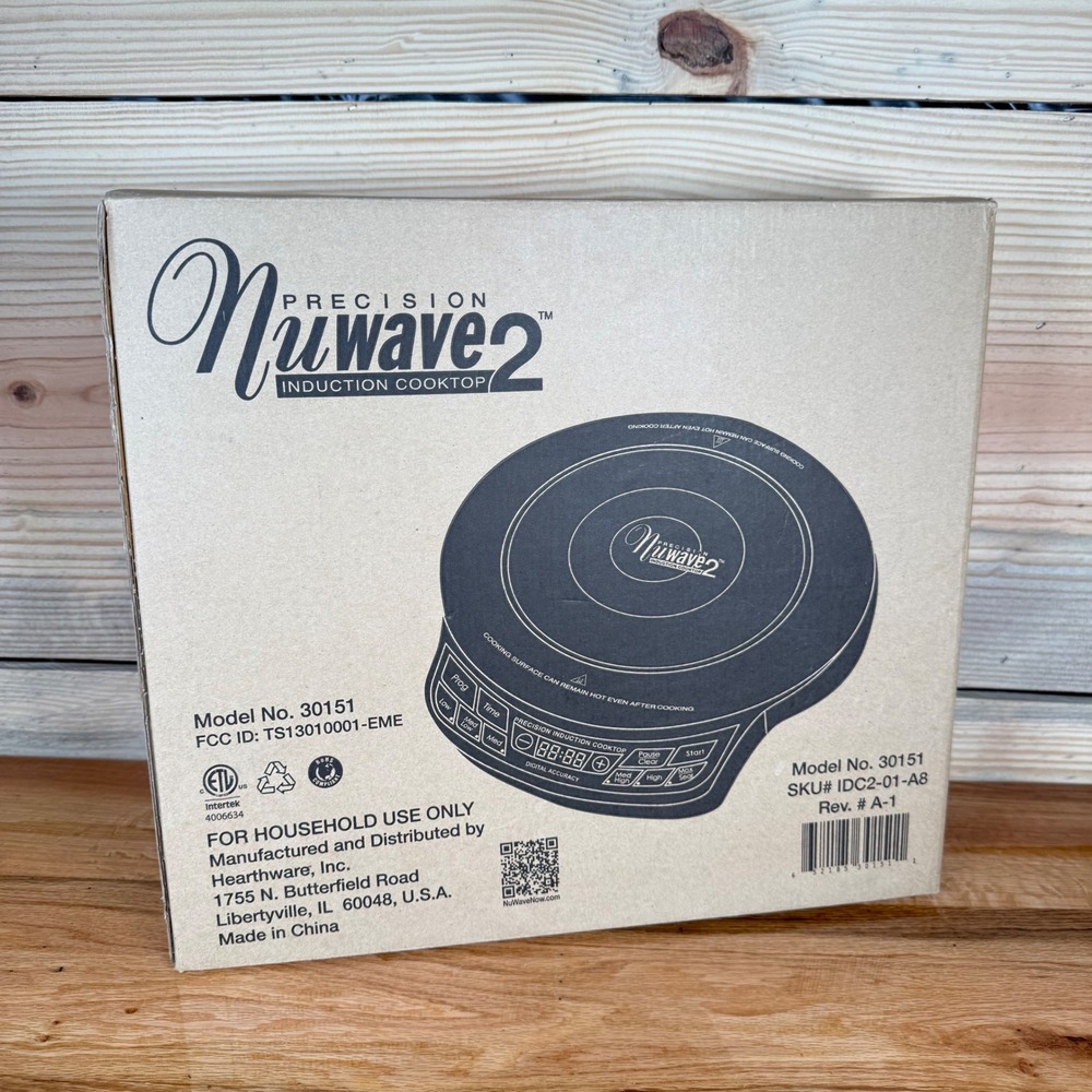 NuWave Precision Induction Cooktop 2 Black Model 30151 Portable Electric Burner